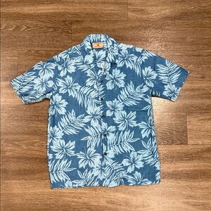 Blue Floral Men's Shirt